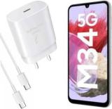 Mak 25 W Quick Charge 3 A Wall Charger For Mobile With Detachable Cable (Compatible For Galaxy M34 5G & Other Devices, Cable Included)