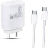 Mak 25 W Supercharge 3.1 A Wall Charger For Mobile With Detachable Cable (Cable Included)