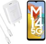 Mak 25 W Supercharge 3.1 A Wall Charger for Mobile with Detachable Cable (Super Fast Charging Compatible for Galaxy M14 5G & Other Devices, Cable Included)