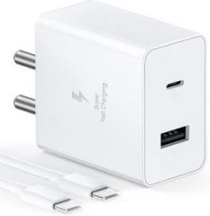 Mak 45 W PD 3 A Wall Charger for Mobile with Detachable Cable (Cable Included)