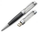 Microware Black Crystal Pen 32 GB Pen Drive