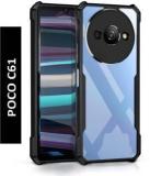 Micvir Back Cover For POCO C61 (Transparent, Shock Proof, Pack Of: 1)