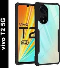 Micvir Back Cover for vivo T2 5G (Transparent, Pack of: 1)