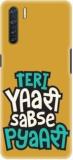 Ndcom Back Cover For OPPO F15 Tere Yaari Sabse Pyari Printed (Hard Case, Pack Of: 1)