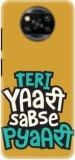 Ndcom Back Cover For POCO X3 PRO Tere Yaari Sabse Pyari Printed (Hard Case, Pack Of: 1)