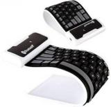 Newvez Flexible Silicon Roll Up Bluetooth Wireless Multi Device Keyboard