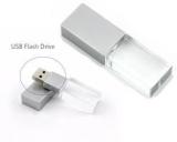 Nexshop Tone Crystal With Metal Finish Blue LED USB Flash Drive 8 GB Pen Drive