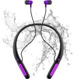 Noymi Waterproof Wireless Earphone Standby 200hrs Support TF Card Neckband Bluetooth Headset (In The Ear)