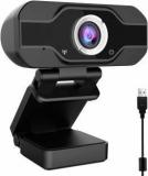 Nxxttnk Ultra HD Webcam With Microphone, Auto Focus HD 1920x1080p Web Camera For Video Calling Conferencing Recording, PC Laptop Desktop USB Webcams With Single Wire Only USB Cable Using Mic & Camera Webcam