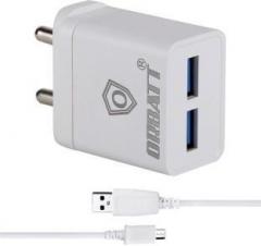 Orbatt B12 Fast Charger 2.4A with Charge & Sync USB Cable Mobile Charger (Cable Included)