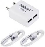 Orbatt Combo 2.1 White CHR 2 Micro White Mobile Charger (Cable Included)