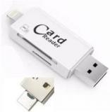 Oxza 3 IN 1 With Lightning Android Supportable Upto 256gb USB Card Reader