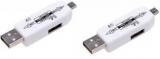 Oxza PACK OF 2 Micro Usb OTG TF / SD Flash Memory With Male And Female Card Reader