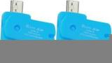 Oxza Pack Of 2 USB 2.0 TWO IN ONE Micro SD OTG ADAPTOR Card Reader