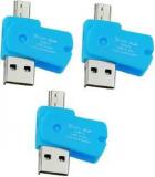 Oxza Pack Of 3 Pro Series USB 2.0 TWO IN ONE Micro SD OTG ADAPTOR Card Reader