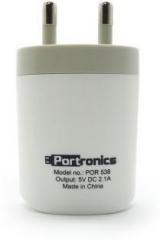 Portronics Adapter 2.1A with single Port Mobile Charger