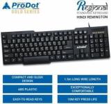 Prodot Choice Hindi Remington Wired USB Multi device Keyboard