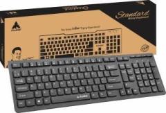 Prodot QWERTY Keyboard with Low Profile Keys for Windows, Mac, PC, Laptop Wired USB Multi device Keyboard (Feather IB)