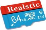 Realstic Ultra 64 GB MicroSD Card Class 10 130 MB/s Memory Card