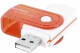 Red Champion CARD READER ALL IN 1 4 SLOT CARD READER USB 2.0 Multicolor Pack of 1 Card Reader