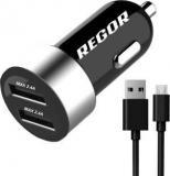 Regor 4.8 Amp Turbo Car Charger (With USB Cable)