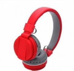 Rewy SH 12 wireless/ Bluetooth Headphone With FM and SD Card Slot with music and calling controls Bluetooth Headset with Mic (Over the Ear)