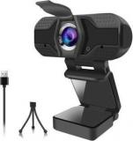 Rfv1 HD Webcam With Microphone HD 1080P Web Camera For Video Calling Conferencing Recording PC Laptop Desktop USB Webcams Play And Plug Device No Software Installation With Flexible Tripod Webcam