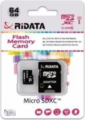 Ridata MSD 64GB Class 10 U3 64 GB SDXC Class 10 98 MB/s Memory Card (With Adapter)