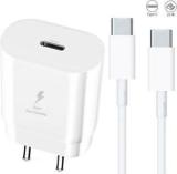 Roarx 25 W Quick Charge 3 A Wall Charger For Mobile With Detachable Cable (25W Super Fast Charging For Samsung M33/F23/F41/M51/A51/A42/M53 5G Charger)