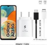 Roarx 25 W Quick Charge 3 A Wall Charger For Mobile With Detachable Cable (25W Superfast Charger For Samsung Galaxy A23 5g Charger Adapter, Cable Included)