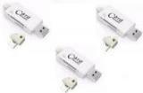 Roq Set Of 3x 3 IN 1 With Lightning + USB + Mobile Flash Drive Card Reader