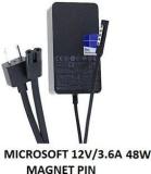 Rotech Solutions ADAPTER FOR Surface Pro 1, Pro 2 RT 1512 1536 1601. MAGNET PIN 48 W Adapter (Power Cord Included)