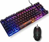 Rpm Euro Games Gaming Keyboard And Mouse Combo | Keyboard 87 Keys, Backlit | 3200 DPI Mouse Wired USB Gaming Keyboard