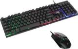 Rpm Euro Games Gaming Keyboard And Mouse Combo | Keyboard With 7 Color Backlit | Suspension Caps | Backlit | 104 Keys | Mouse Upto 3200 DPI, 4 Levels|6 Buttons | 7 Color RGB Wired USB Gaming Keyboard Wired USB Gaming Keyboard