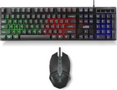 Rpm Euro Games Gaming Keyboard & Mouse Combo | RGB Keyboard | Upto 3200 DPI, 6 Buttons Mouse Wired USB Gaming Keyboard