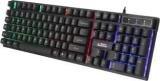 Rpm Euro Games Gaming Keyboard Normal / 7 Color LED Illuminated & Spill Proof Keys Membrane Wired USB Gaming Keyboard