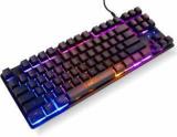 Rpm Euro Games Gaming Keyboard With 87 Keys & RGB Backlit | With Suspension Keys Wired USB Desktop Keyboard