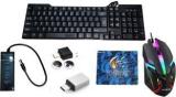 Rsg PRODOT 5D COMBO KEYBOARD, RGB MOUSE, USB HUB, MOUSEPAD, HDMI, TYPE C & V8 OTGP Wired USB Multi Device Keyboard