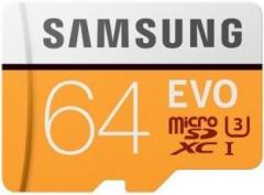 Samsung Evo 64 MicroSDXC Class 10 100 Memory Card (With Adapter)