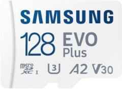 Samsung EVO Plus 128 GB MicroSDXC Class 10 160 MB/s Memory Card (With Adapter)