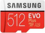 Samsung EVO Plus 512 GB MicroSDXC Class 10 100 MB/s Memory Card (With Adapter)