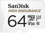 Sandisk High Endurance Card For Dash Cams And Home Security Cameras 64 GB MicroSDXC Class 10 100 MB/s Memory Card (With Adapter)