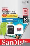 Sandisk Ultra 16 GB MicroSDHC Class 10 80 MB/s Memory Card (With Adapter)