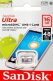 Sandisk Ultra Uhs 1 16 GB MicroSD Card Class 10 48 MB/s Memory Card