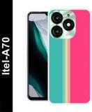 Sbs Back Cover For Itel A70, BLACK, WHITE, RAINBOW, ABSTRACT, COLOURFULL (Flexible, Silicon, Pack Of: 1)