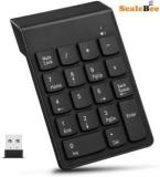 Scalebee Mini Numeric Keypad 2.4GHz Wireless 18 Keys Pad for PC Desktop Notebook Wireless Laptop Keyboard