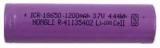 Schrodinger 90055 Rechargeable Lithium Ion Flat 18650 3.7V 1200mah L:65mm x Dia:18mm Battery