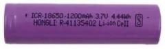 Schrodinger 90055 Rechargeable Lithium Ion Flat 18650 3.7V 1200mah L:65mm x Dia:18mm Battery