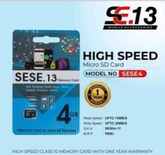 Se 13 SE.13 PREMIUM 4 GB MicroSD Card Class 10 70 MB/s Memory Card