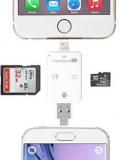 Sec I Flash Device HD TF & SD Memory Card Reader Adapter USB 8 Pin Memory Stick Card Reader